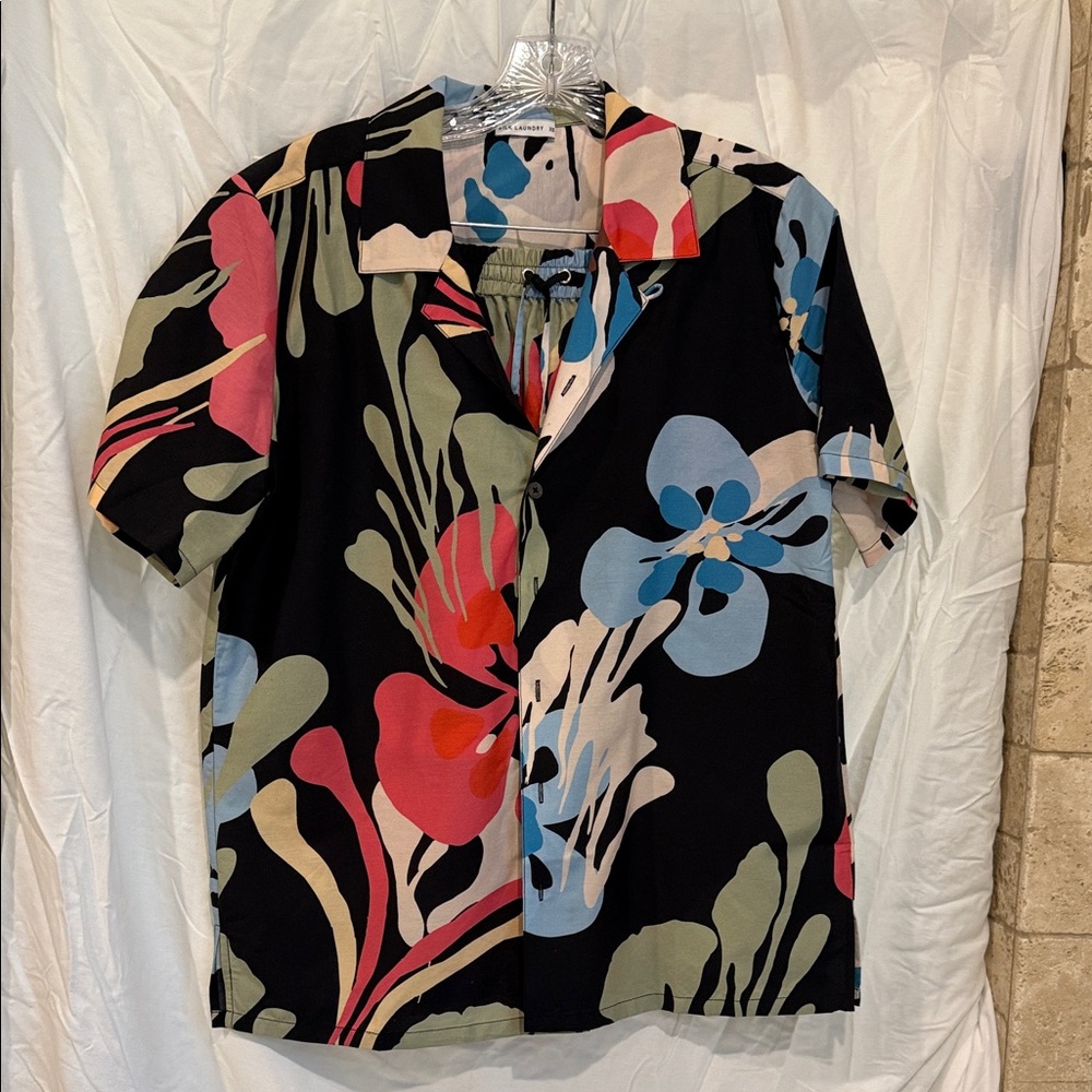 Tropical Floral Short Sleeve Short Set